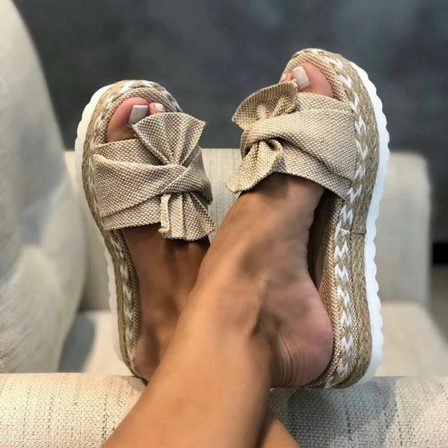 Amelia | Women’s Slide Sandals with a Knotted Strap