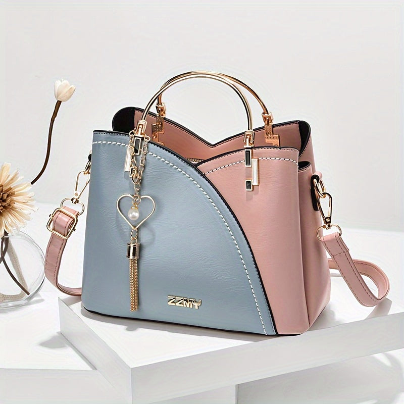 Cecily | Women's Colour Block Crossbody Bag in a Compact Shoulder Fit