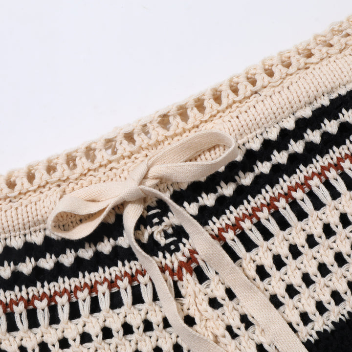 Rafael | Men's Crochet Shorts with Drawstring Detail