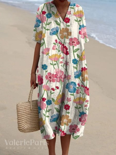 Flora | Women’s Midi Dress designed for Beach Holidays