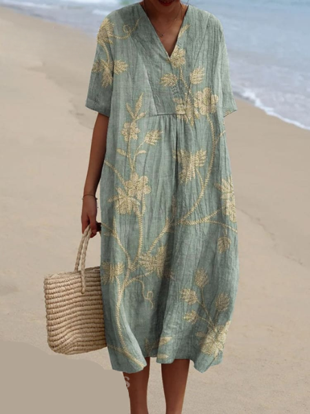 Flora | Women’s Midi Dress designed for Beach Holidays