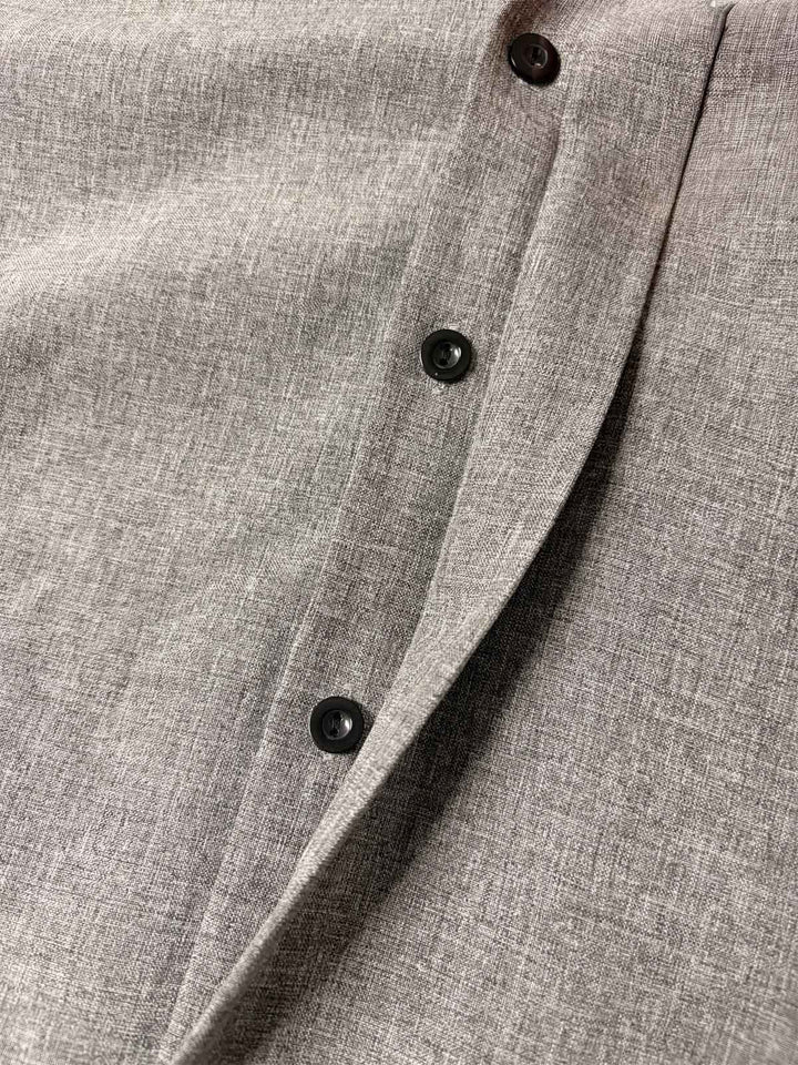Niall | Men's Short Sleeve Shirt in Classic Grey