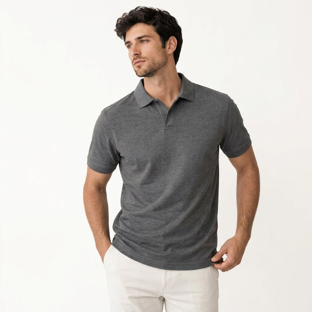 Roven | Men's Polo Shirt in Classic Beige