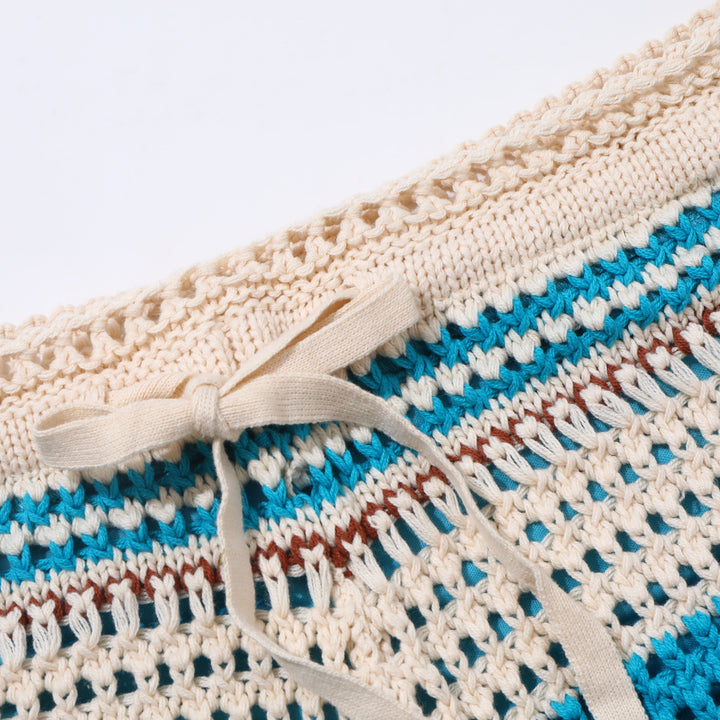 Rafael | Men's Crochet Shorts with Drawstring Detail