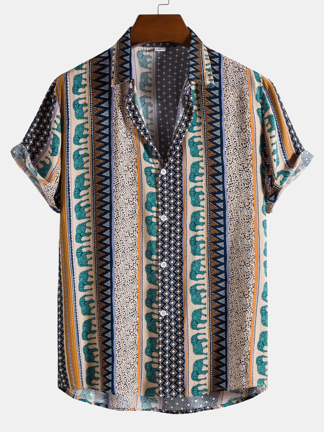 Milan | Men’s Short Sleeve Shirt with a Relaxed Patterned Finish