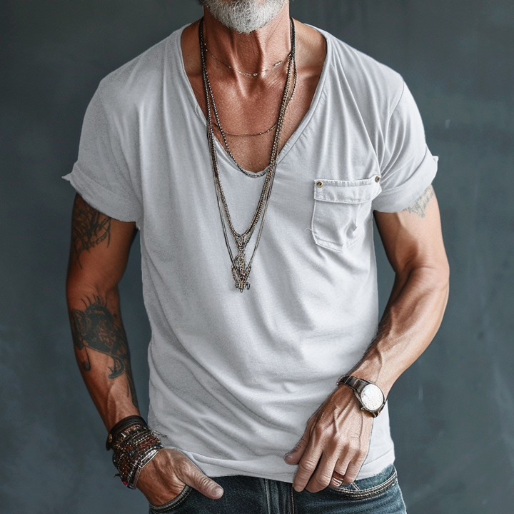 Viggo | Men's Casual Tee with Pocket Detail