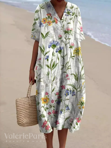 Flora | Women’s Midi Dress designed for Beach Holidays