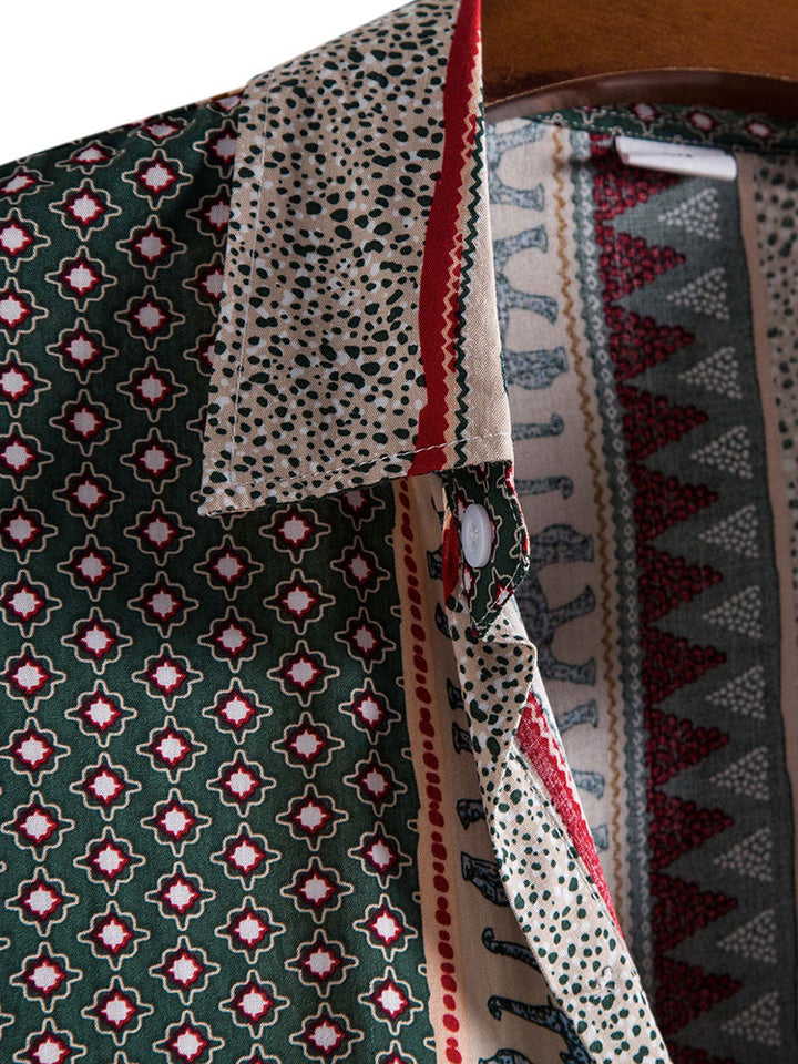 Milan | Men’s Short Sleeve Shirt with a Relaxed Patterned Finish