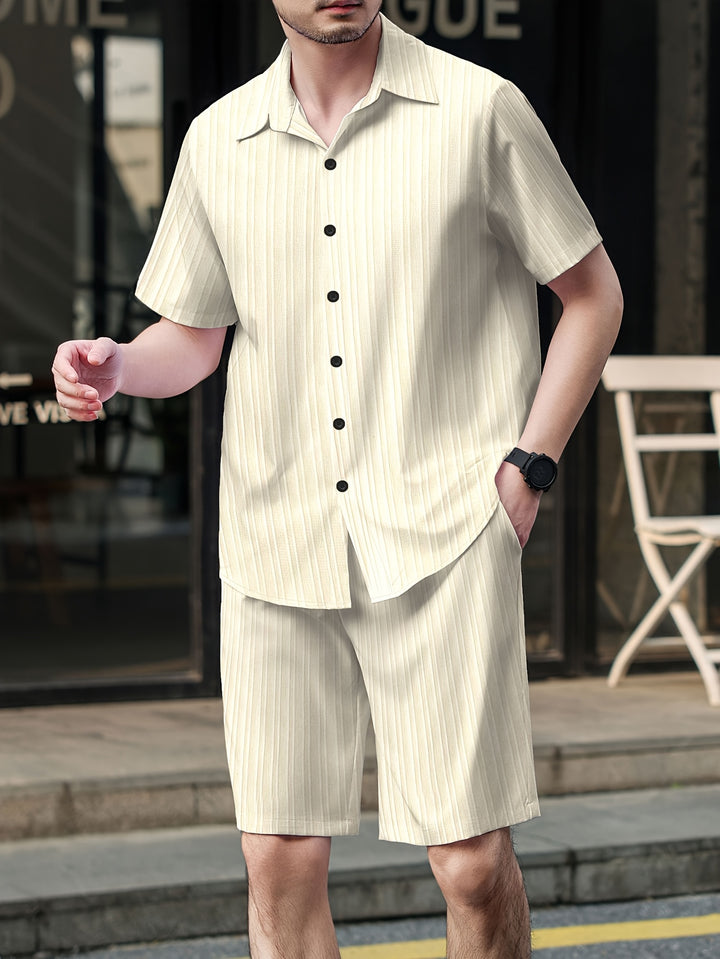Calloway | Men's Short Sleeve Shirt and Shorts Set in a Relaxed Casual Fit