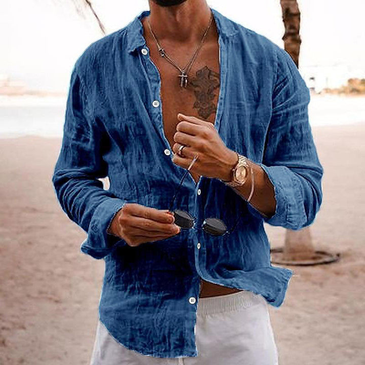 Percy | Men's Linen Shirt for Beach Days