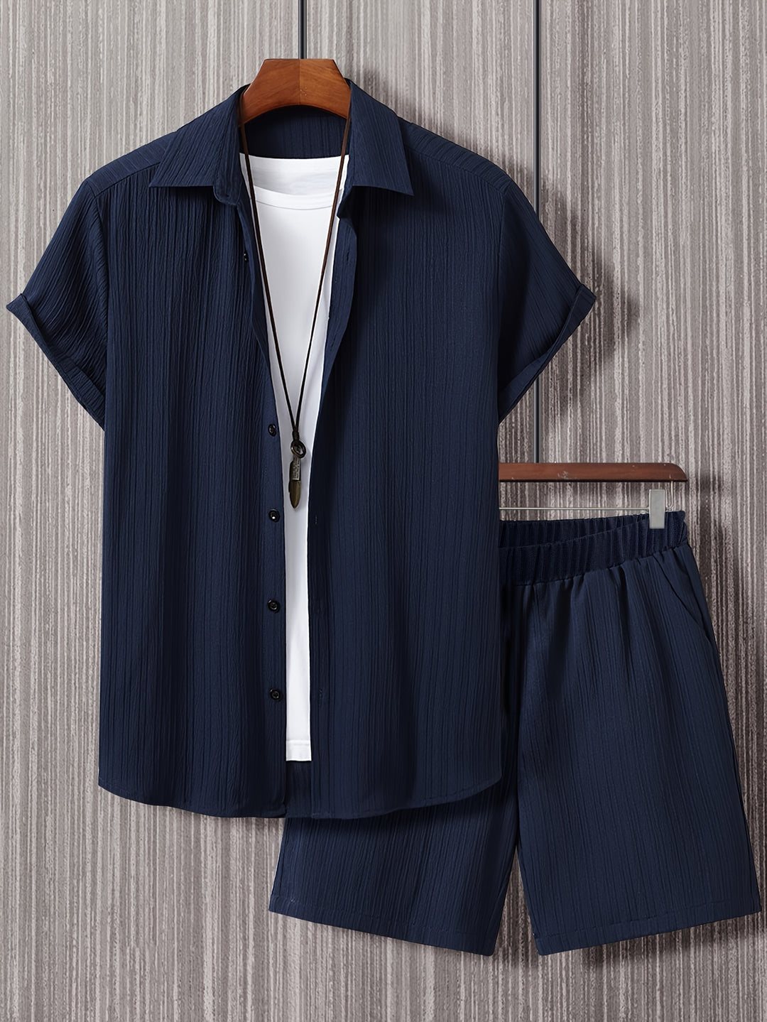Calloway | Men's Short Sleeve Shirt and Shorts Set in a Relaxed Casual Fit