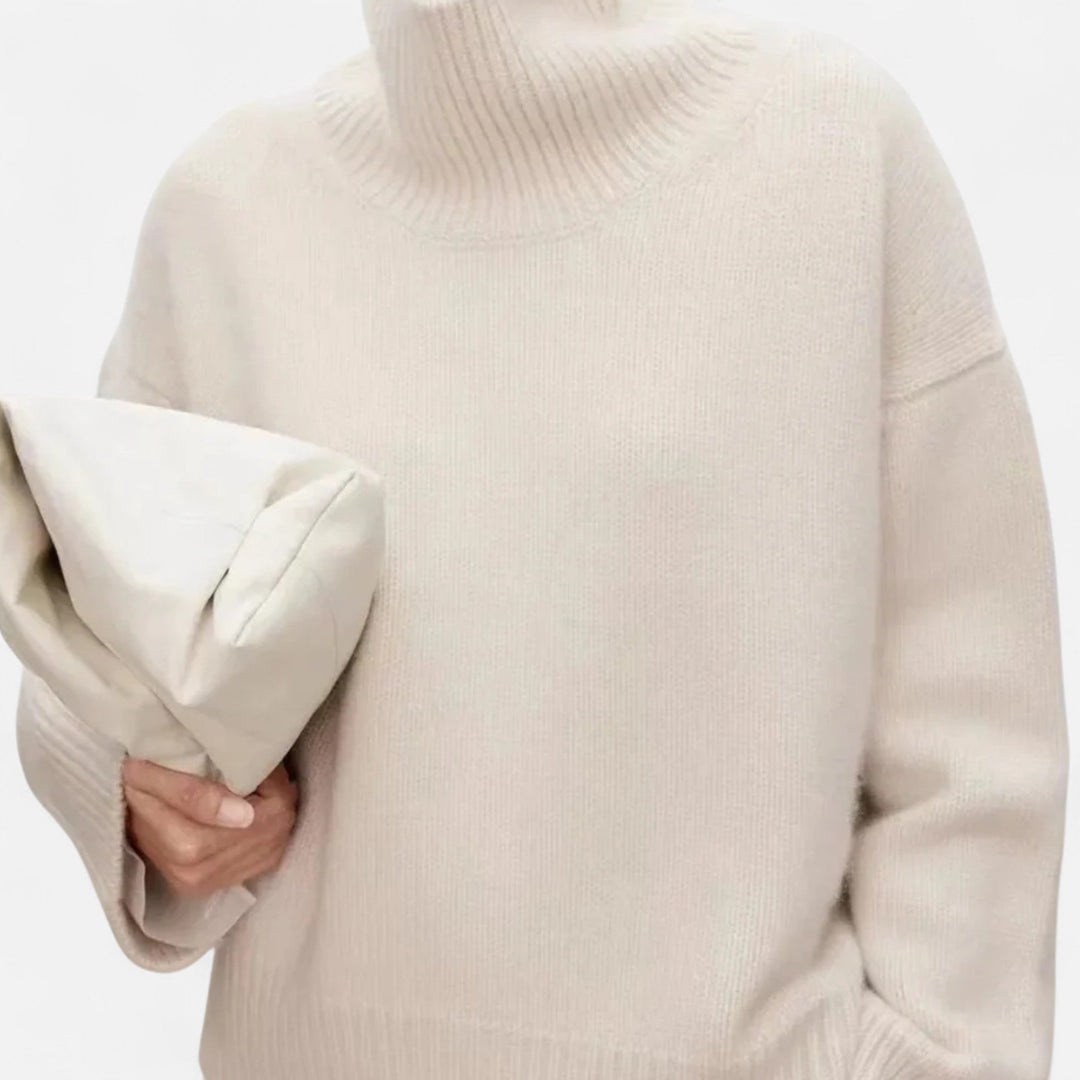 Elise | Women’s Roll Neck Jumper in a Relaxed Fit