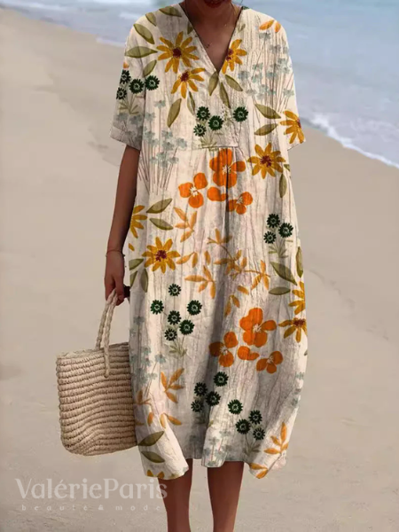Flora | Women’s Midi Dress designed for Beach Holidays