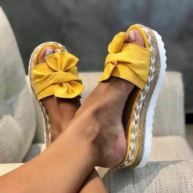 Amelia | Women’s Slide Sandals with a Knotted Strap