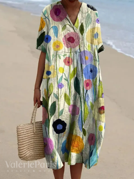 Flora | Women’s Midi Dress designed for Beach Holidays