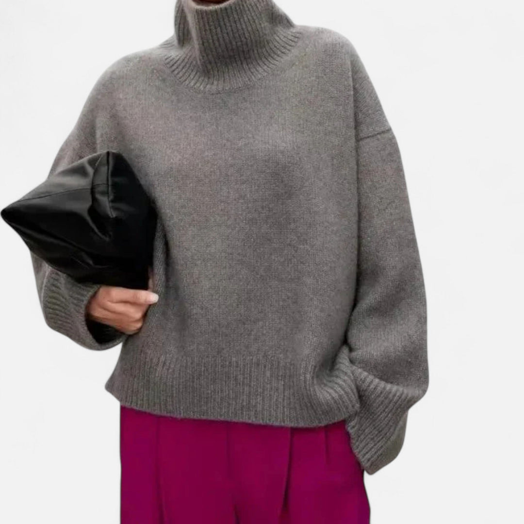 Elise | Women’s Roll Neck Jumper in a Relaxed Fit