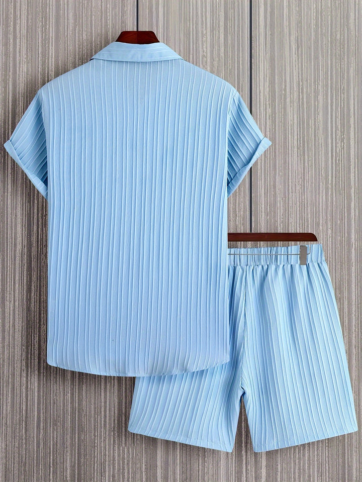 Calloway | Men's Short Sleeve Shirt and Shorts Set in a Relaxed Casual Fit