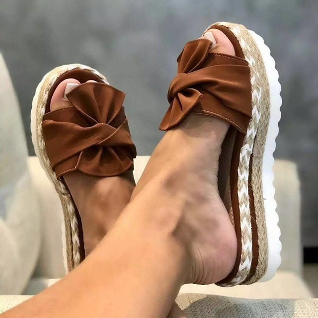 Amelia | Women’s Slide Sandals with a Knotted Strap