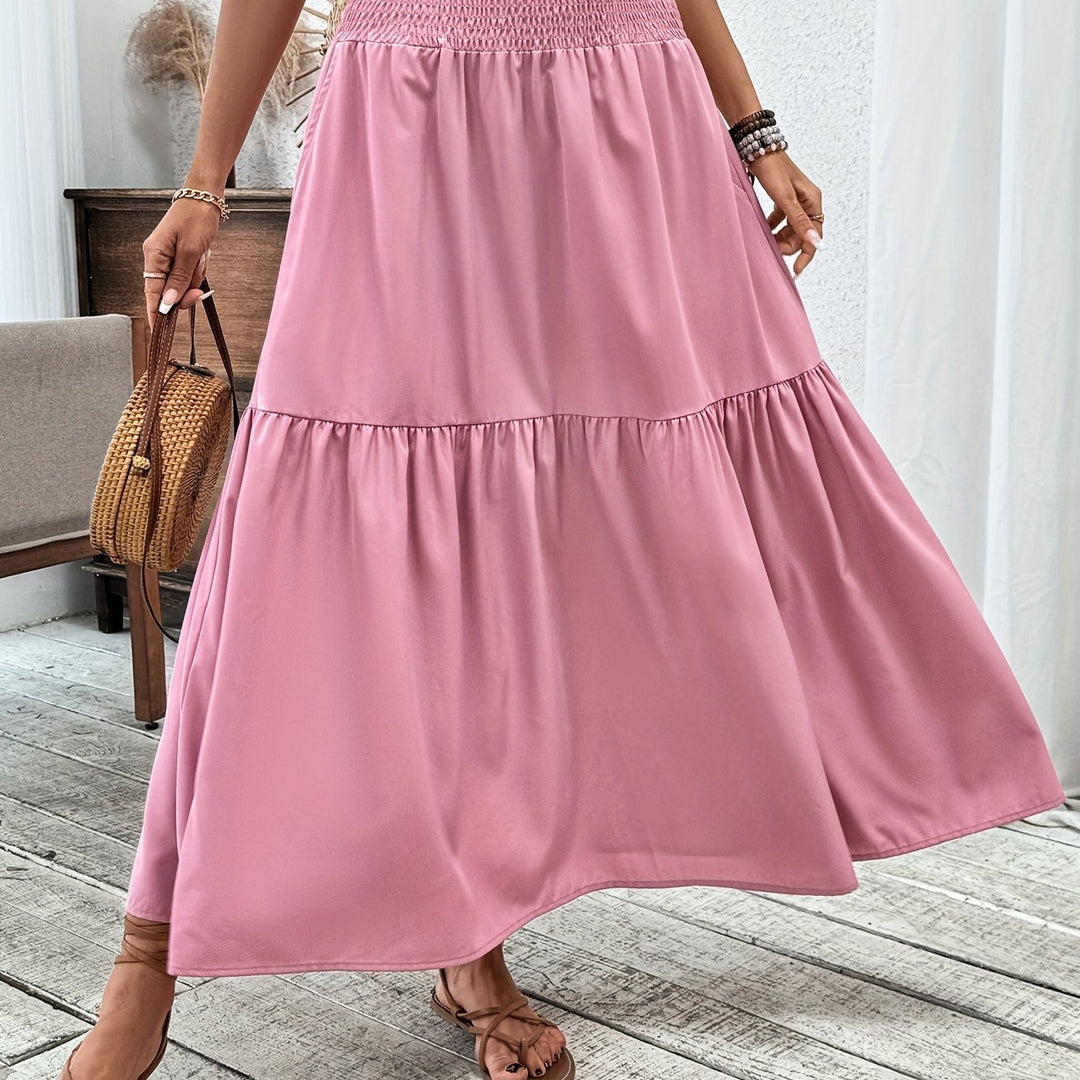 Wren | Women's Floral Smocked Maxi Skirt with Pockets