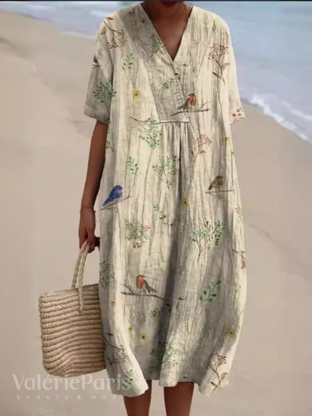 Flora | Women’s Midi Dress designed for Beach Holidays
