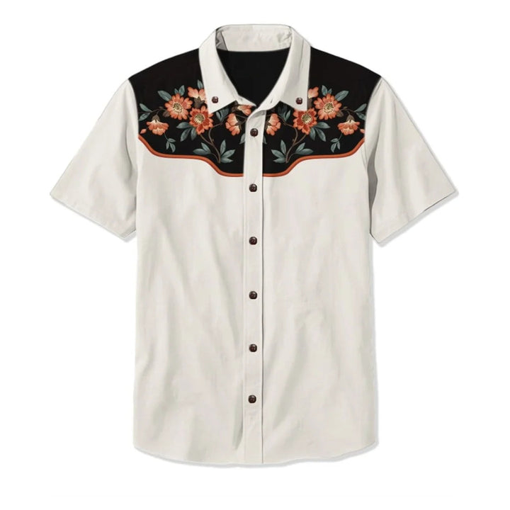 Aston | Men's Western Shirt with Bold Embroidery