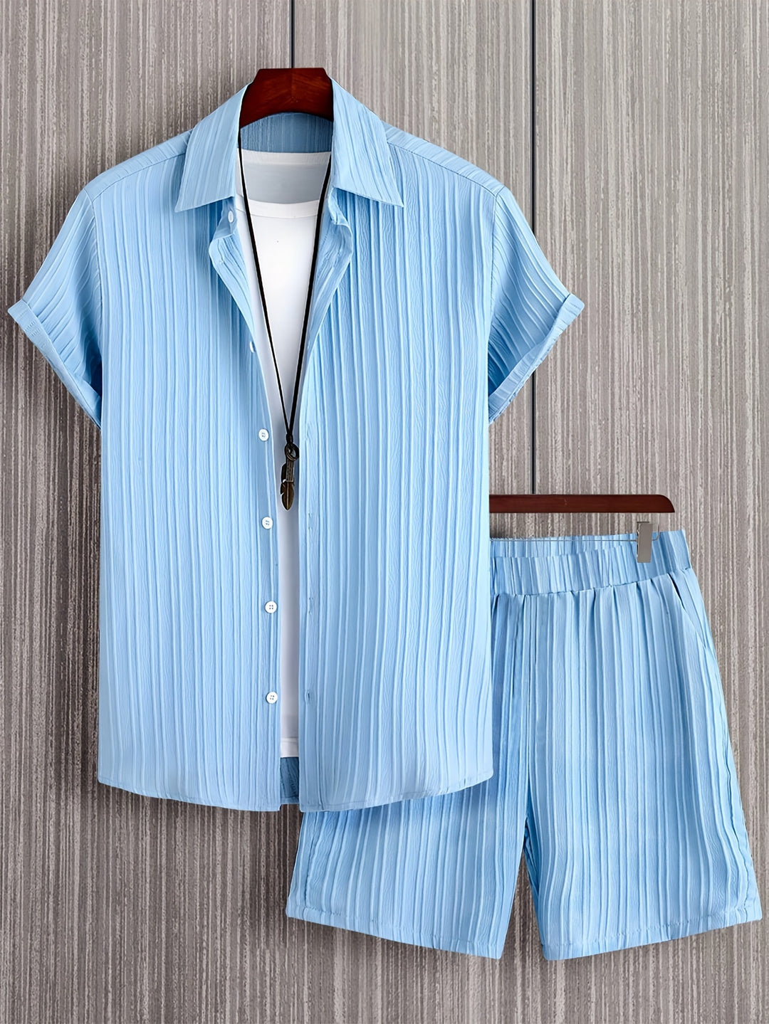 Calloway | Men's Short Sleeve Shirt and Shorts Set in a Relaxed Casual Fit