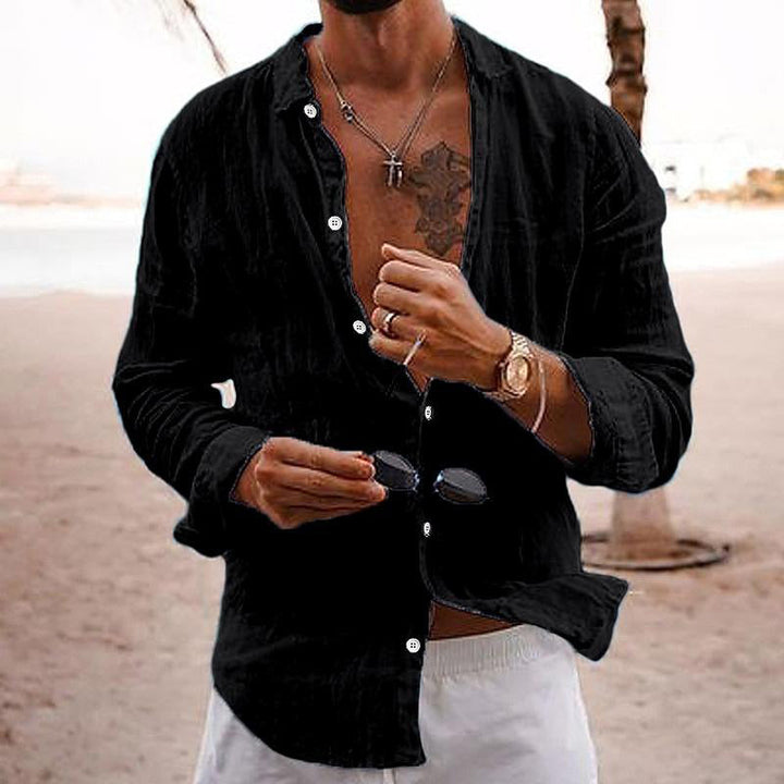 Percy | Men's Linen Shirt for Beach Days