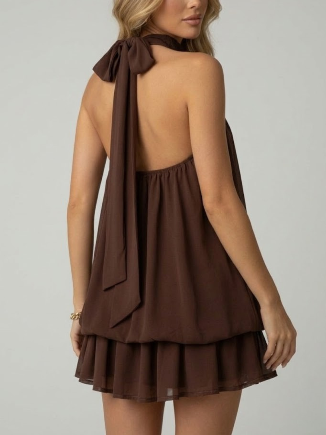 Elodie | Women’s Mini Dress featuring a Halter Neckline