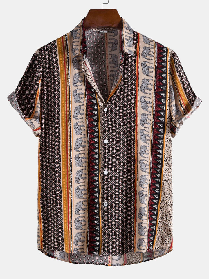 Milan | Men’s Short Sleeve Shirt with a Relaxed Patterned Finish