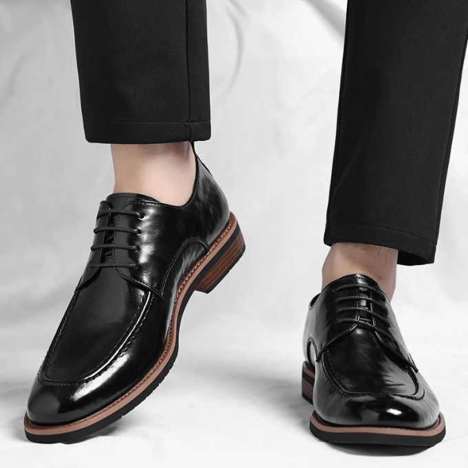 Marlo | Men's Derby Shoes with Black Toe Detail