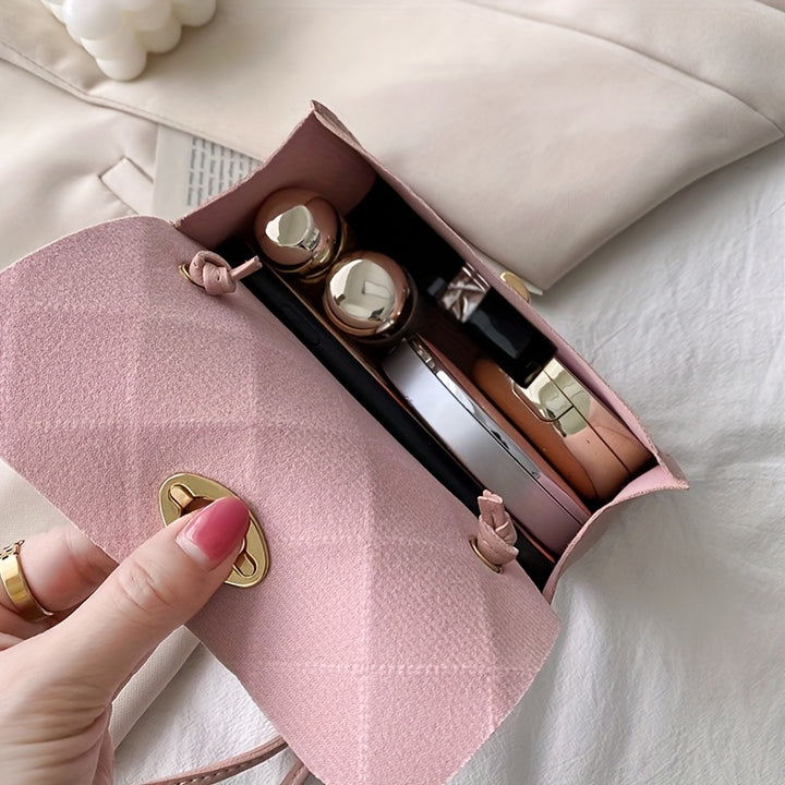 Sylvie | Women's Twist Closure Body Bag with Gold Accent Hardware