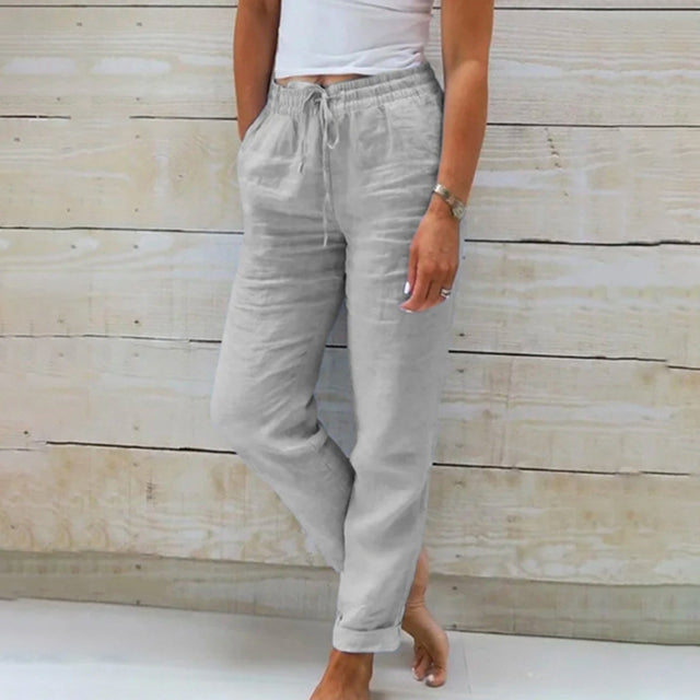 Livia | Women’s Linen Trousers in a Relaxed Everyday Fit