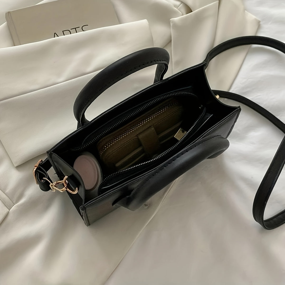 Arden | Women's Mini Square Crossbody Bag with Top Handle Detail