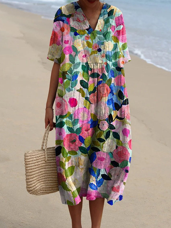 Flora | Women’s Midi Dress designed for Beach Holidays
