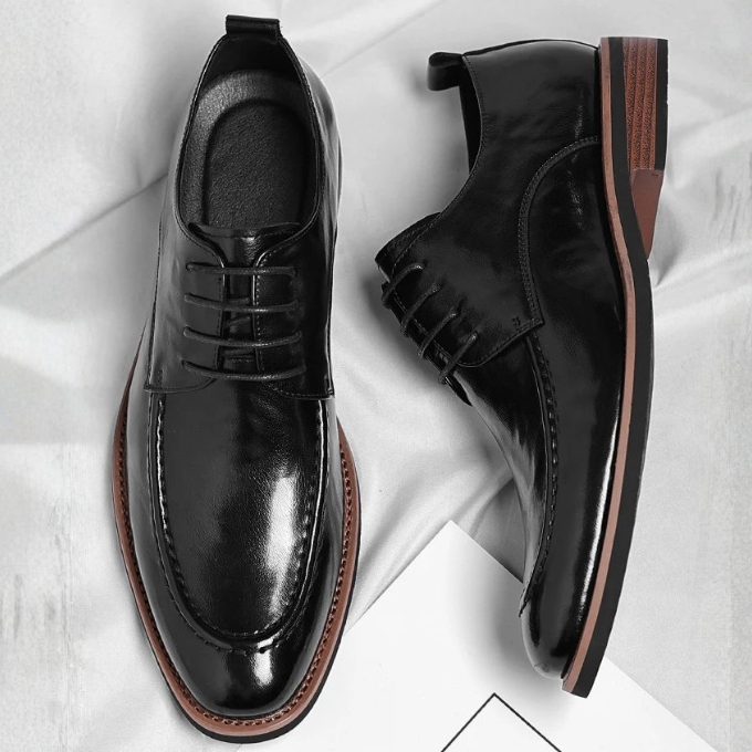 Marlo | Men's Derby Shoes with Black Toe Detail