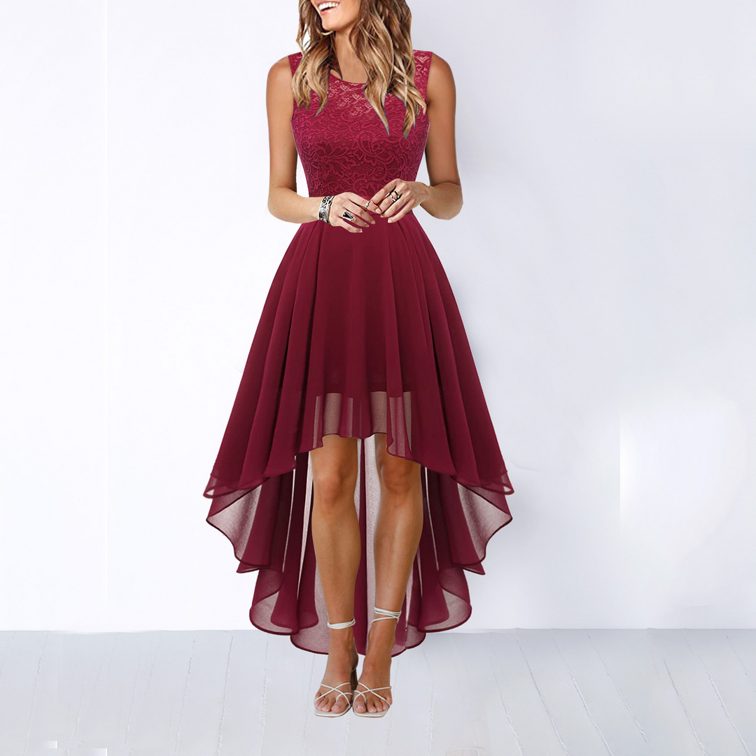 Celeste | Women’s High Low Dress with a Sleeveless Bodice