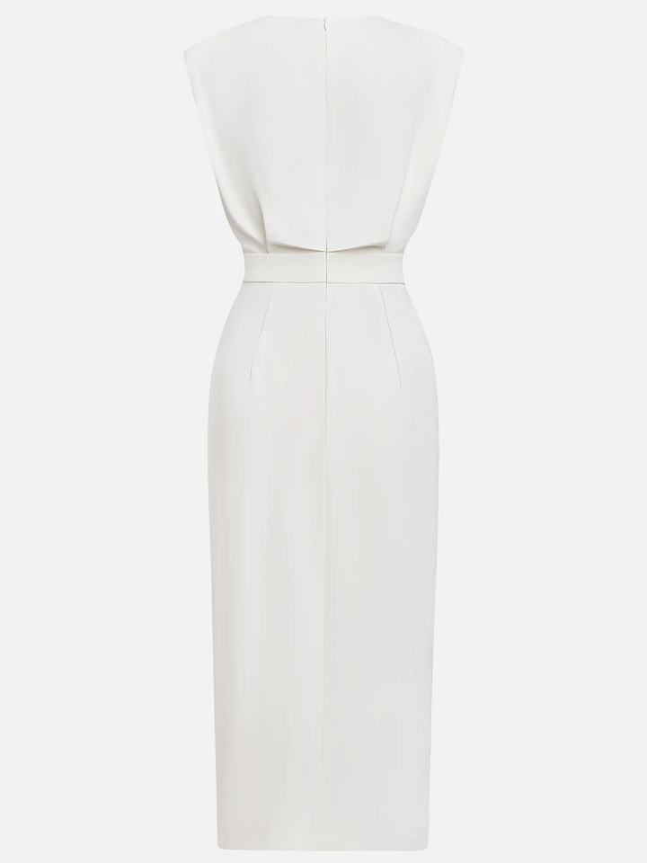 Noelle | Women’s Midi Dress with Button Detail