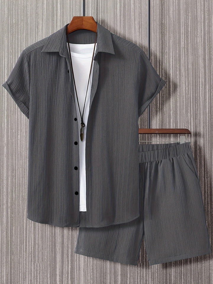 Calloway | Men's Short Sleeve Shirt and Shorts Set in a Relaxed Casual Fit