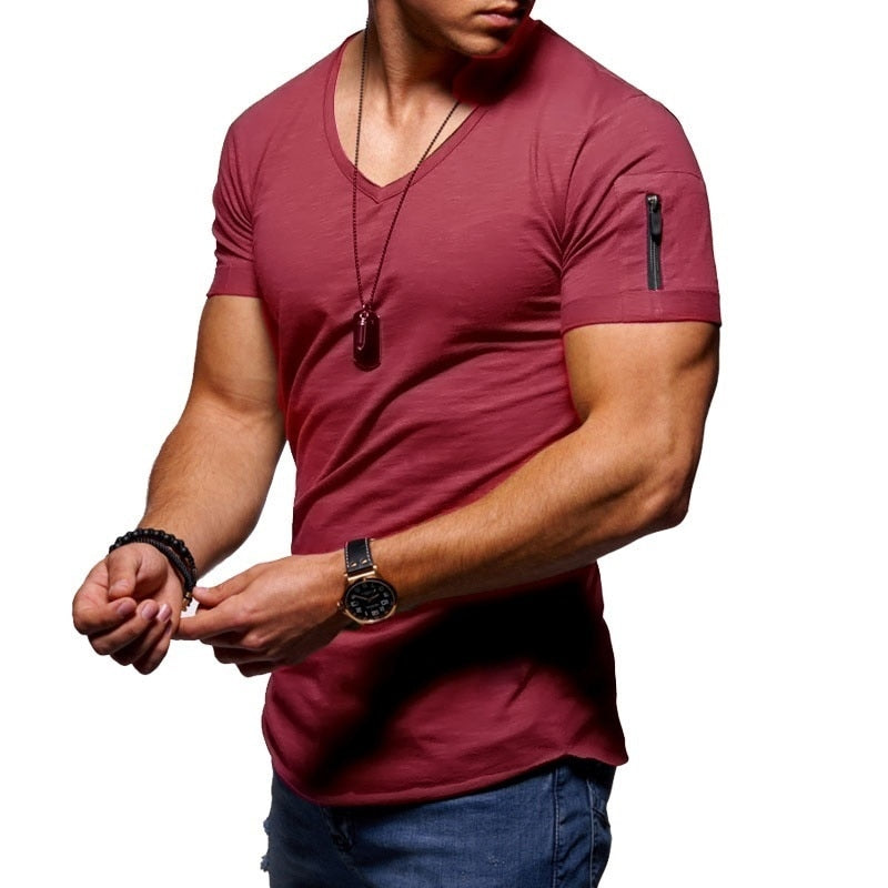 Roven | Men's V-Neck Tee with Arm Pocket