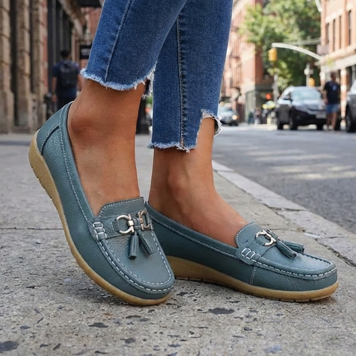 Fleur | Women's Tassel Loafers with Chic Detailing