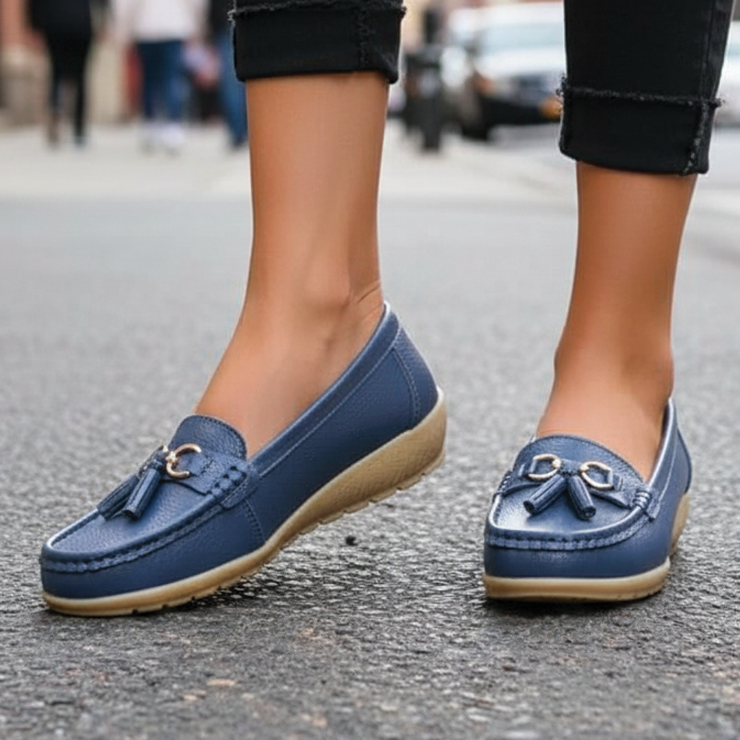 Fleur | Women's Tassel Loafers with Chic Detailing