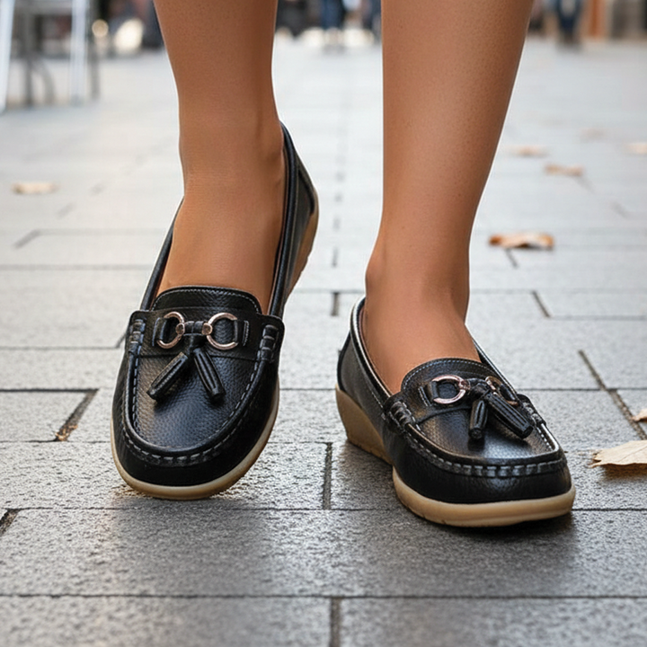 Fleur | Women's Tassel Loafers with Chic Detailing