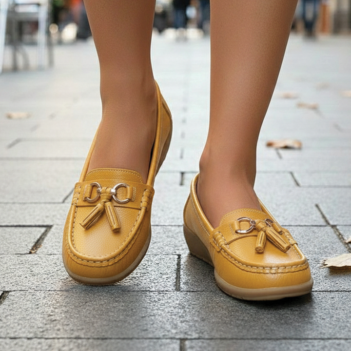 Fleur | Women's Tassel Loafers with Chic Detailing