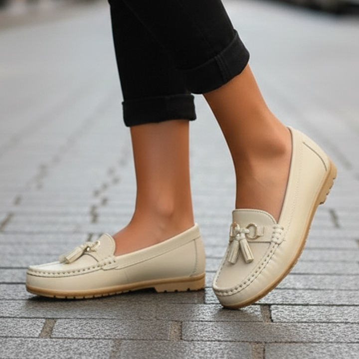 Fleur | Women's Tassel Loafers with Chic Detailing