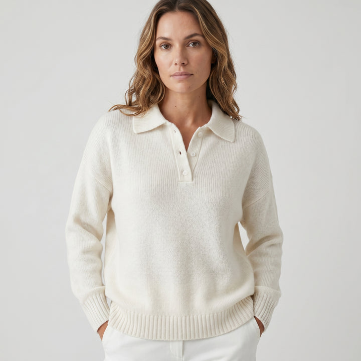 Buttonelle | Women's Classic Buttoned Turtleneck Sweater for Cosy Everyday Wear
