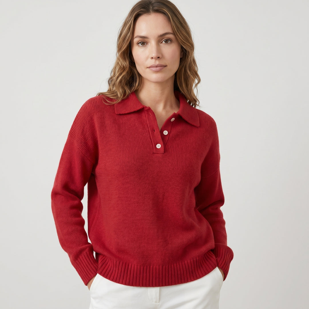 Buttonelle | Women's Classic Buttoned Turtleneck Sweater for Cosy Everyday Wear