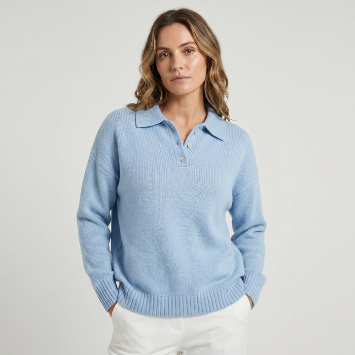 Buttonelle | Women's Classic Buttoned Turtleneck Sweater for Cosy Everyday Wear