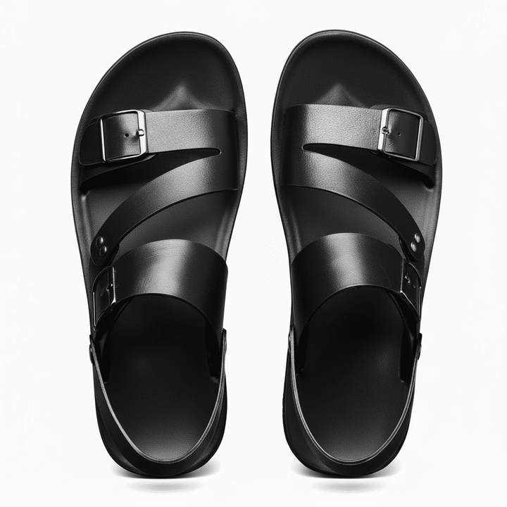 Jenson | Men's Leather Sandals with Buckle Detail