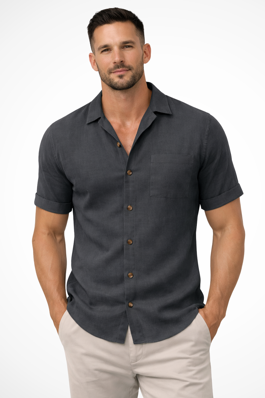 Rafael | Men's Linen Shirt for Summer Days