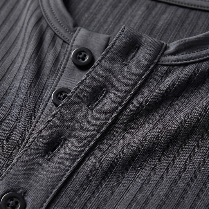 Callum | Men's 4-Button Knit Top for Casual Everyday Wear